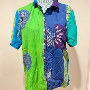 Faith Vintage Multicolor Button Up